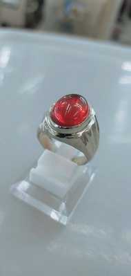 Cincin  Batu  Merah  Delima  Asli