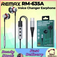 Remax Earphone Type-C Wired Voice Changer Earphone Bass Gamming Live Streaming Earbud Handfree In Ea