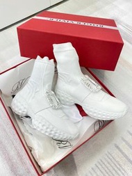 Roger Vivier 鑽扣織物踝靴