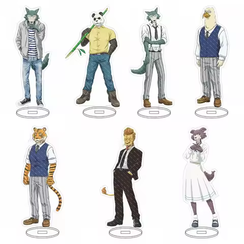 Charm Anime BEASTARS 15CM Acrylic Keychain Model Cosplay Characters Ornament Accesorios Goods Collec