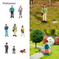 Nishiyuenyi Miniature Figure Train Railway Movie Scene Ornament Handpainted Architecture Model DIY P