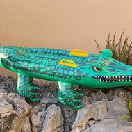 (CUHV) Reptile Ride on Toys Crocodile Inflatable Pool Float for Kids Fun Beach and Pool Toy Giant In