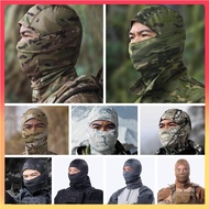 Tactical Camo Balaclava Full Face Mask Paintball Airsoft CS Neck Warmer Headgear(READY STOCK)