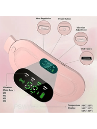 USB可充電振動加熱宮廷腰帶，女士家用電動腹部按摩器