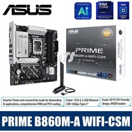 Asus PRIME B860M-A WIFI-CSM LGA1851 Mainboard - Core Ultra (Series 2) Ready