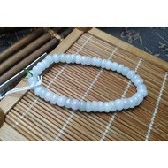 [Hexianxing] Natural Jadeite.burmese Jade.waxy Jadeite Bracelet 44pcs (5mm).Bracelet.bead Chain.2023