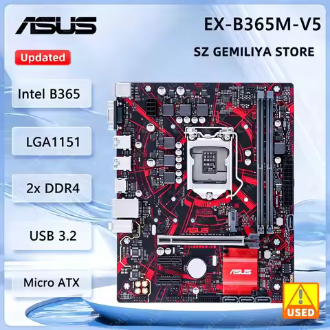 ASUS EX-B365M-V5 Motherboard LGA 1151 INTEL B365 DDR4 2666 Micro ATX Core i3-9100F i5-9400 i5-9500F 