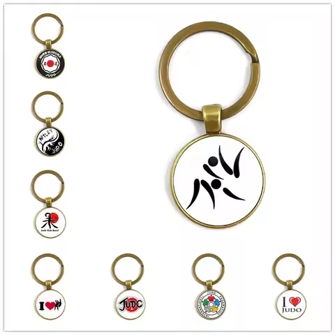Hot Sale Trendy Sports I Love Judo Keychain Women Men's Favorite Judo Karate Jewelry High Quality DI