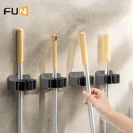 [FUN] Mop Holder Perforation-Free Mop Clip Toilet Hanger Broom Storage Rack