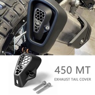 Motorcycle modification parts exhaust hood exhaust tail heat dissipation cover For CFMOTO 450mt 450M