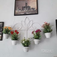 STANDING POT DINDING SUSUN 5 + BONUS POT / RAK BUNGA BESI MURAH