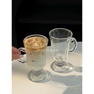 Influencer ins Wind Glass with Handle Latte Irish Coffee Glass Mulled Wine Glass Drink Glass Water G