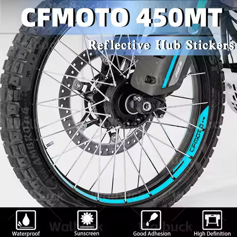 Motorcycle Decoration Wheel Hub Inner Ring Sticker Rim Stripe Decal Accessories Waterproof For CFMOT