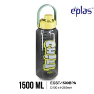 EPLAS GRAPHIC 1.5L Big Sport Water Bottle With Handle,Modern Water Tumbler,Botol Air,EGST-1500BPA