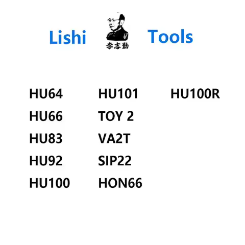 Lishi 2 in 1 Tool HU64 HU66 HU83 HU92 HU100 HU100R HU101 VA2T SIP22 HON66 ,TOY2 TRACK Locksmith Tool