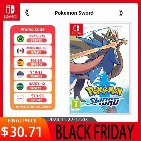 Nintendo Switch Game -Pokemon Sword - TV Tabletop Handheld Play Modes Genre Platformer Action for Sw