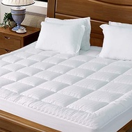 JURLYNE Pillowtop Mattress Pad Cover Queen Size - Hypoallergenic - Cotton Down Alternative Filled...