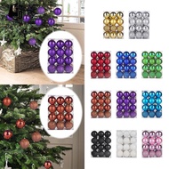 [Serenable] 24pcs Christmas Baubles Christmas Baubles Christmas Tree Decorations Anniversary Wedding