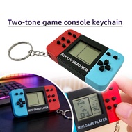 1Pcs Mini Tetris Handheld Game Console Keychain Retro Electronic Game Player Toy Pendan