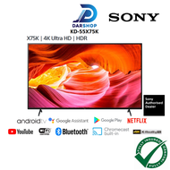 Sony 55 inch 4K Smart TV Ultra HD High Dynamic Range HDR 55" Android TV KD-55X75K 55X75K