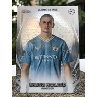 ERLING HAALAND TOPPS CHROME 2024 ULTIMATE STAGE SOCCER RARE CARD