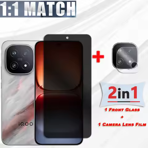 Anti-spy Glass For vivo iQOO 15 Glass Privacy Screen Protector For vivo iQOO 15 5G Front Film Camera