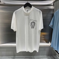 Authentic AMAZINGCRE Korean Mens 2025 Spring Golf Clothing Skull Short Sleeve T-shirt Trendy Sports 