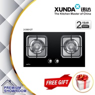 XUNDA Built In Tablet Gas Stove (BLACK) 2-DS312T