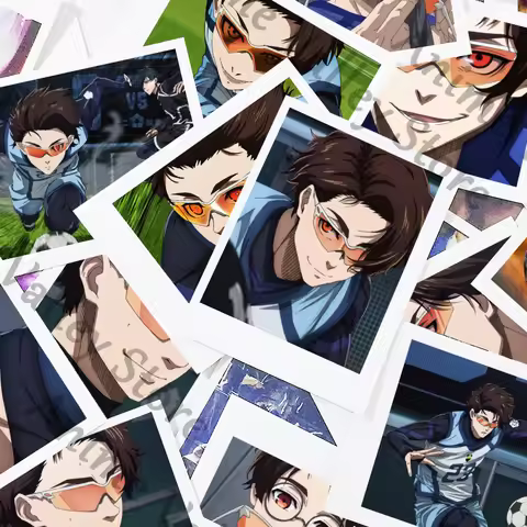 Anime BLUE LOCK Yukimiya Kenyuu Hiori You Shidou Ryuusei Cosplay Cartoon Clear Card Photograph Photo