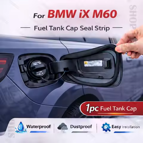 For BMW iX M60 Car Seal Strip Rubber Double Layer Dustproof Waterproof Sealing Protector Gas Cap Tri