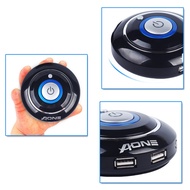 Gnet Aone multi-function computer power button with round stickers (On-Off/ Reset/ 2 USB ports/ 3.5 