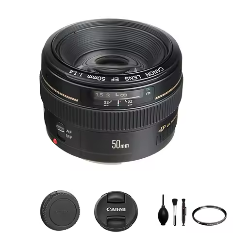 Canon EF 50mm f/1.4 USM Standard and Medium Telephoto Lens for Canon SLR Cameras