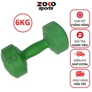 6kg plastic dumbbells, stuffed plastic-coated dumbbells, with anti-break steel bars, cheap type 1 gy