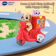 VTech Press & Roll Pizza Scooter With Puppy & Kitty Toddler Toy