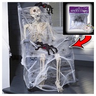 White Clear Spider Web for Happy Halloween Decoration Haunted House