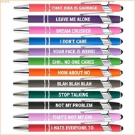 FACY Funny Pens Fun Pen Funny and Inspirational Copywriting Pen Set Black Touchmonitor Ballpoint Pen