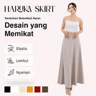 Haruka Skirt - Korean Loose Maxi Skirt Women's Anti-Wrinkle Polyester Skirt - Women's Flare Skirt