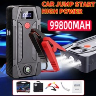 จั๊มสตาร์ท Portable Car Jump Starter 99800MAH จั้มสตาร์ทรถยนต์ แบตเตอรี่ เป็น power bank ได้ เครื่องชาร์จรถยนต์แบบพกพา จััมพ์สตาร์ท อุปกรณ์ช่วยสตาร์ท