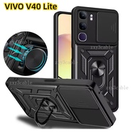 Casing For Vivo V40 V50 Lite Y200 Y19S 5G 4G 2024 Slide Camera Lens Protection Case For V40Lite Vivo