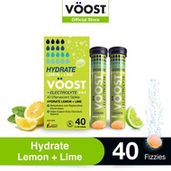 [Bundle of 2] VOOST Hydrate Effervescent Electrolyte Supplement (12/20/40 counts)
