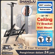 Ceiling TV Mount Fits Most 32"-70" inch LCD LED OLED 4K Hanging TV hanger Easy installation