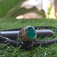 Bacan Doko Natural Totol Mumbul Batu Asli Bacan Kristal Ring Perak