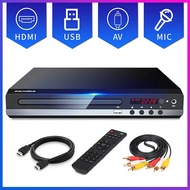 โปรโมชั่นเครื่องเล่นราคาถูก DVD/VCD/CD/USB 5.1 เครื่องเล่นวิดีโอพร้อมสาย HDMI และช่องต่อไมโครโฟน