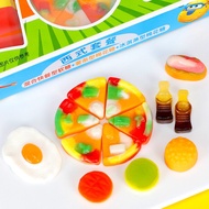 Pizza marshmallows, Super Delicious Fruit Chip Gummy Candy, ChipChip Candy, 4D Gummy Candy, Mixed Fr