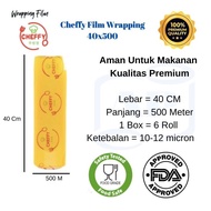 CHEFFY Plastik Wrapping Pembungkus Makanan 40cm x 500m CLING WRAP BUAH - 40cm*500m