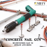 Nail Gun Concrete Rivet Tool 20nails Cordless Steel Nail Gun Adjustable Steel Rivet Gun Tufting Gun