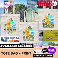 I LOVE Dumaluan Beach, Panglao Island, Bohol, Philippines TOTE BAG DESIGN BEST FOR AND SOUVENI