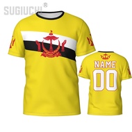 2025 New AdultCustom Name Number Brunei Flag Emblem 3D T-shirts For Men Women Tees jersey team Cloth