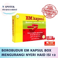 Em CAPSULE BOX Contains 12 Capsules - Helps Facilitate Menstruation and Reduce Menstrual Pain