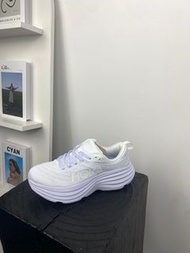 HOKA ONE ONE  Bondi 8   男女同款  緩震馬拉松公路跑步鞋  白色